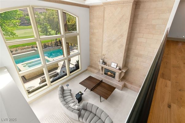 Fireplace, Interior, Living room, Stone Walls