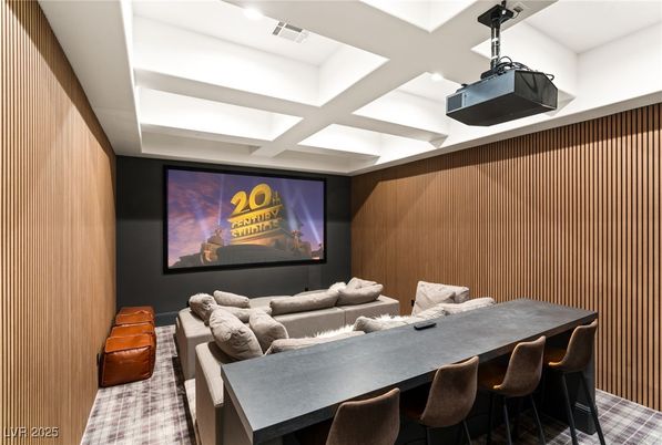 Interior, Projection Screen, Recessed Lighting, Theatre Room