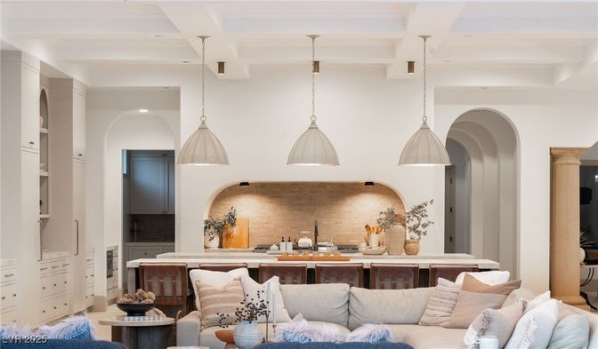 Interior, Kitchen, Living room, Pendant Lights, Recessed Lighting