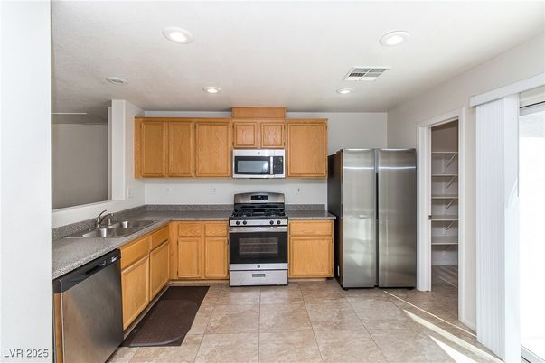 Interior, Kitchen, Recessed Lighting, Stainless Steel Appliances