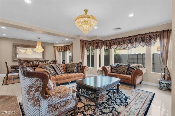 Chandelier, Dining room, Interior, Living room, Recessed Lighting