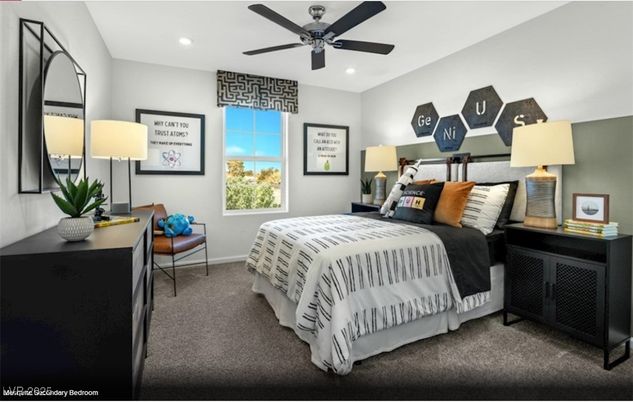 Bedroom, Interior, Recessed Lighting