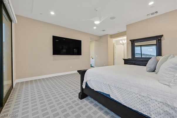 Bedroom, Interior, Recessed Lighting