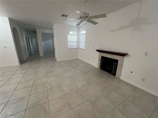 Empty room, Fireplace, Interior