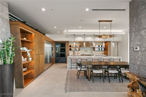 Dining room, Interior, Kitchen, Pendant Lights, Recessed Lighting