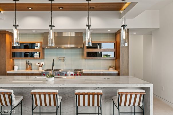 Interior, Kitchen, Pendant Lights, Recessed Lighting, Stainless Steel Appliances