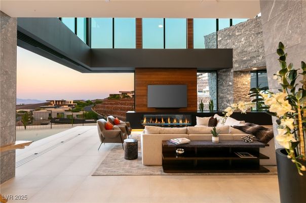 Fireplace, Interior, Living room, Stone Walls