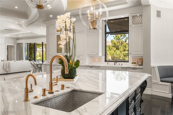 Chandelier, Interior, Kitchen, Recessed Lighting, Wood Texture Flooring