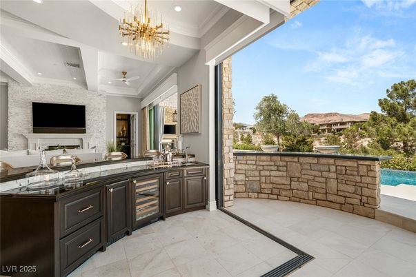 Bathroom, Chandelier, Dual Sink Vanities, Interior, Recessed Lighting