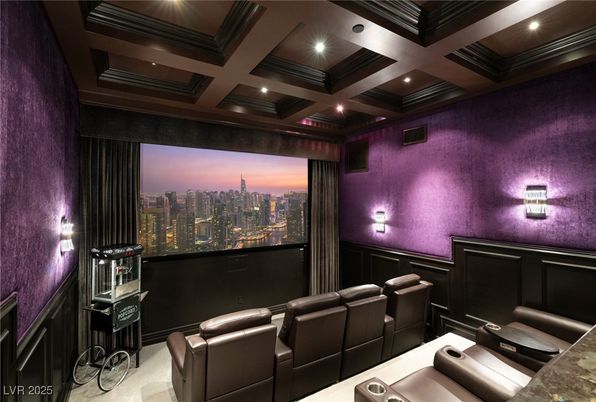 Home Theatre Room, Interior, Projection Screen, Recessed Lighting, Theatre Room