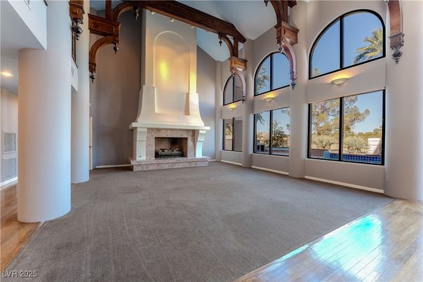 Fireplace, Interior, Wood Texture Flooring