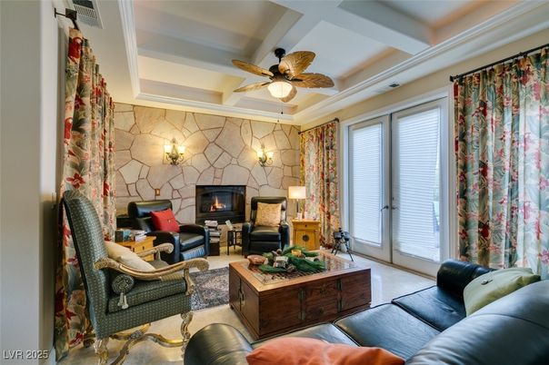Fireplace, Interior, Living room, Stone Walls