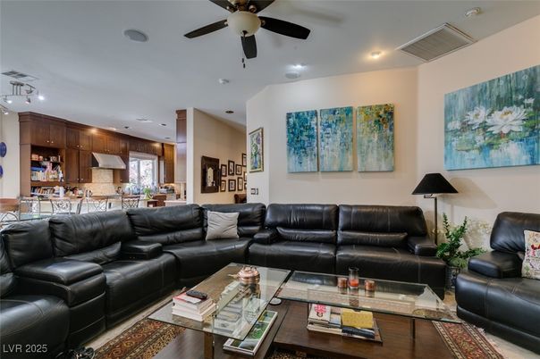 Dining room, Interior, Kitchen, Living room, Recessed Lighting