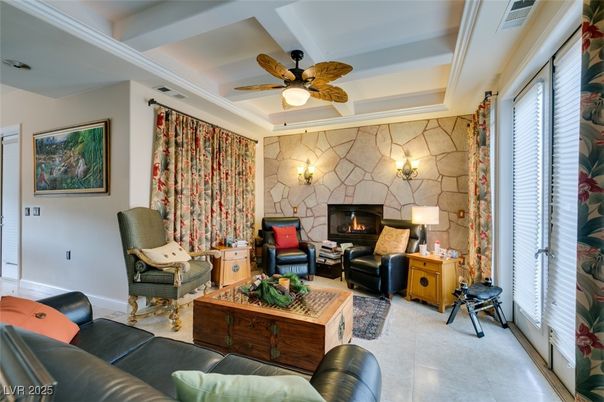 Fireplace, Interior, Living room, Stone Walls