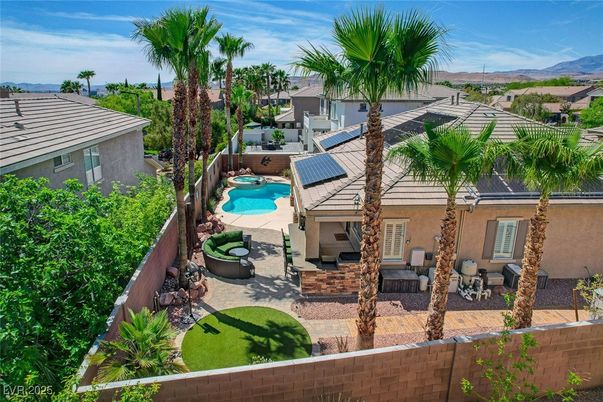 Exterior, Pool, Solar Panels