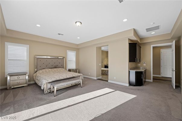 Bedroom, Interior, Recessed Lighting