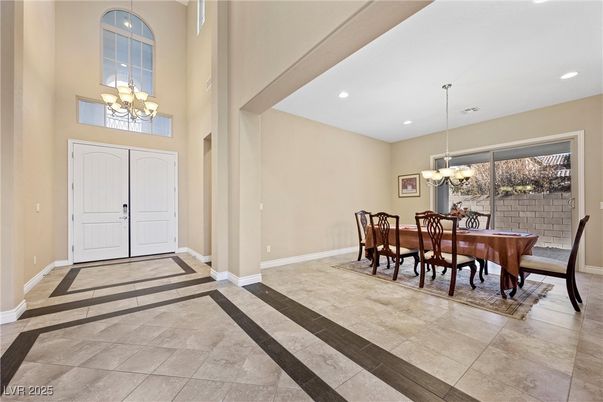 Chandelier, Dining room, Interior, Recessed Lighting