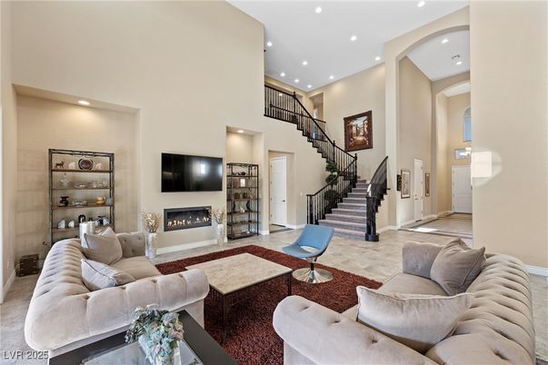Fireplace, Interior, Living room, Recessed Lighting