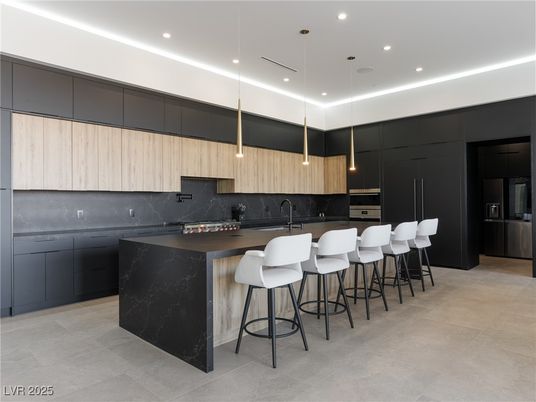 Interior, Kitchen, Pendant Lights, Recessed Lighting, Stainless Steel Appliances
