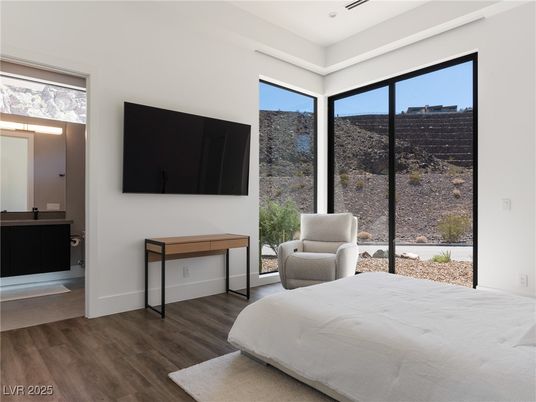 Bedroom, Interior, Wood Texture Flooring