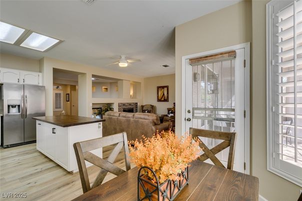 Interior, Kitchen, Living room, Stainless Steel Appliances, Wood Texture Flooring