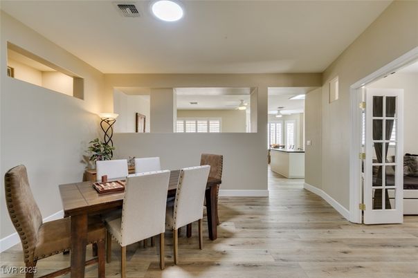 Dining room, Interior, Wood Texture Flooring