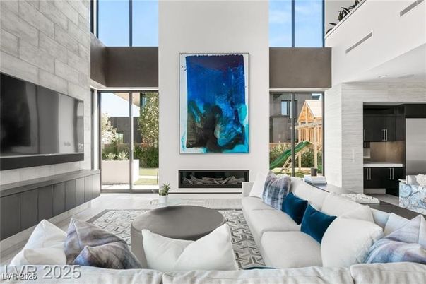 Fireplace, Interior, Living room, Stone Walls