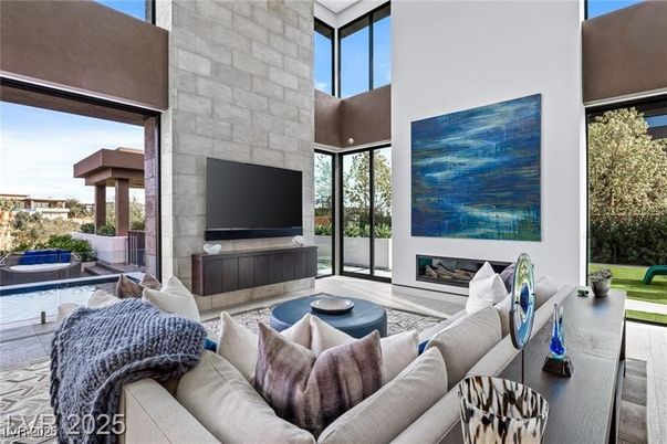 Fireplace, Interior, Living room, Stone Walls