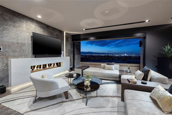 Fireplace, Interior, Living room, Recessed Lighting