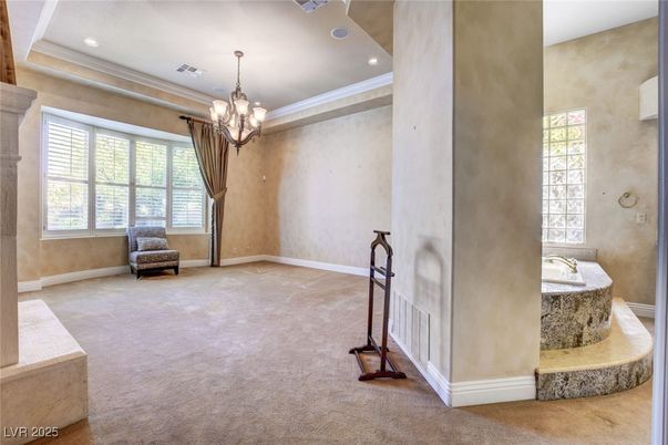 Bathroom, Chandelier, Interior, Recessed Lighting