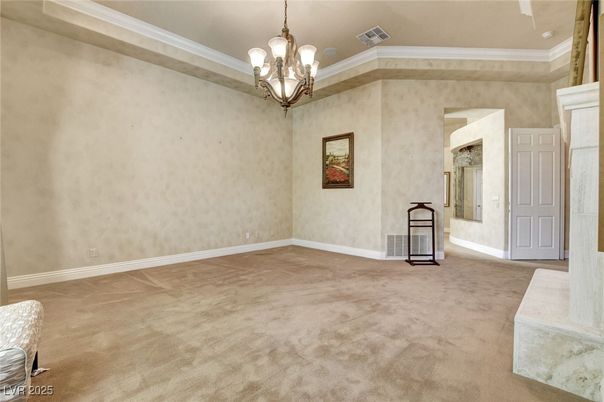 Chandelier, Empty room, Interior