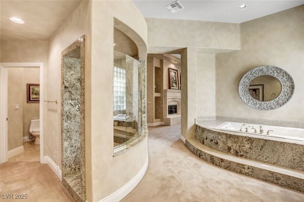 Bathroom, Fireplace, Interior, Recessed Lighting
