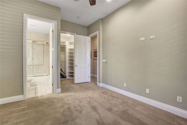 Bathroom, Empty room, Glass Shower, Interior, Recessed Lighting