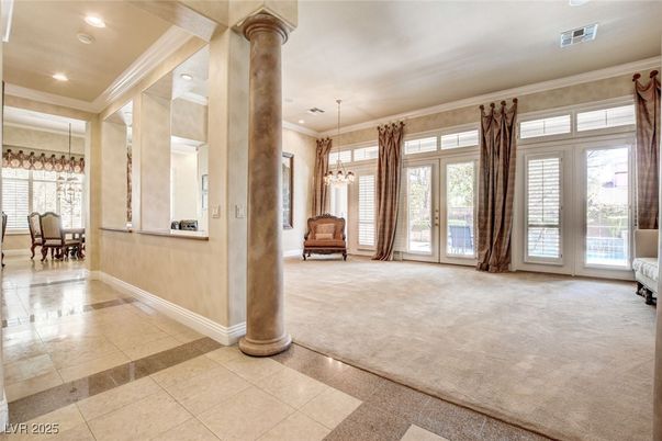 Chandelier, Dining room, Interior, Pendant Lights, Recessed Lighting