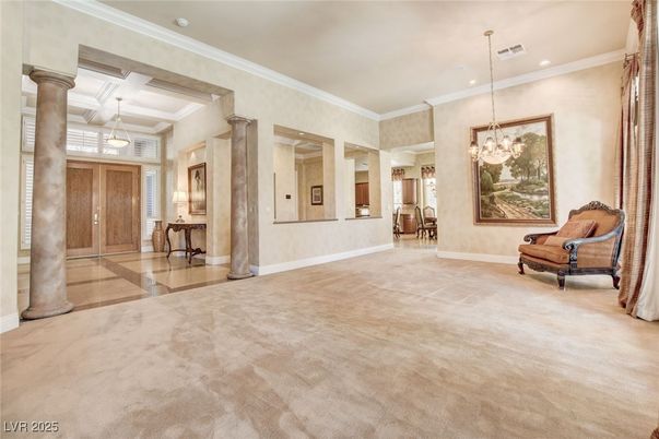 Chandelier, Empty room, Interior, Pendant Lights, Recessed Lighting
