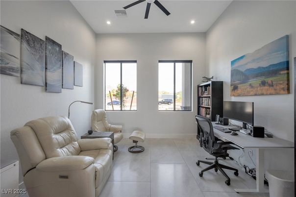 Home Office, Interior, Recessed Lighting
