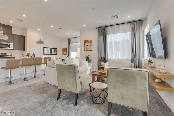 Interior, Kitchen, Living room, Recessed Lighting