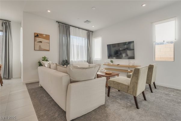 Interior, Living room, Recessed Lighting