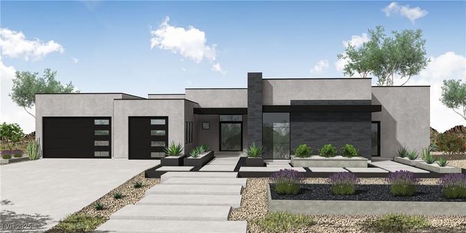 Attached, Exterior, Facade, Modern