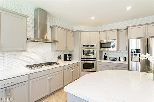 Interior, Kitchen, Recessed Lighting, Stainless Steel Appliances