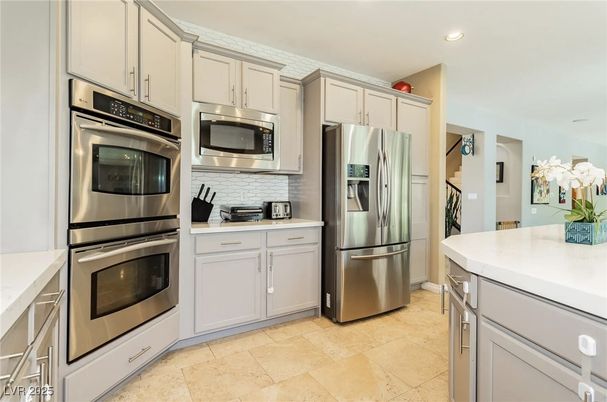 Interior, Kitchen, Recessed Lighting, Stainless Steel Appliances