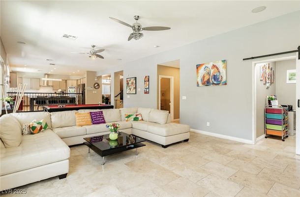 Interior, Kitchen, Living room, Pendant Lights, Recessed Lighting, Stainless Steel Appliances