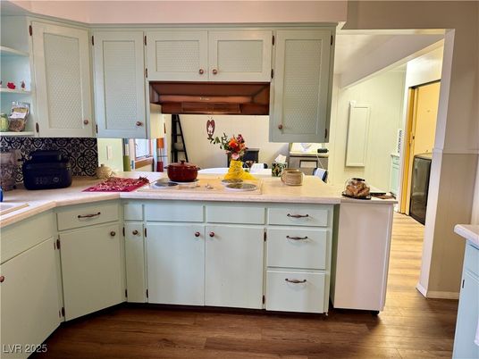 Interior, Kitchen, Wood Texture Flooring