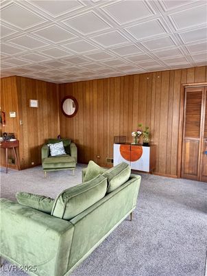 Interior, Living room, Wooden Walls