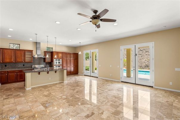 Interior, Kitchen, Pendant Lights, Recessed Lighting, Stainless Steel Appliances