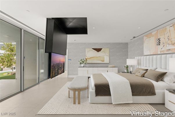 Bedroom, Interior, Recessed Lighting