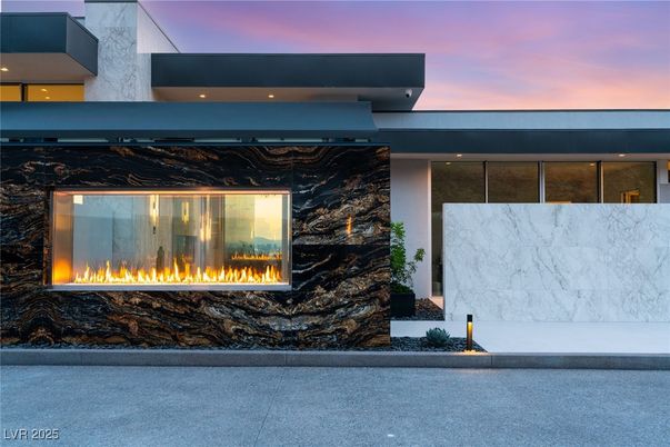 Exterior, Facade, Marble Walls, Modern