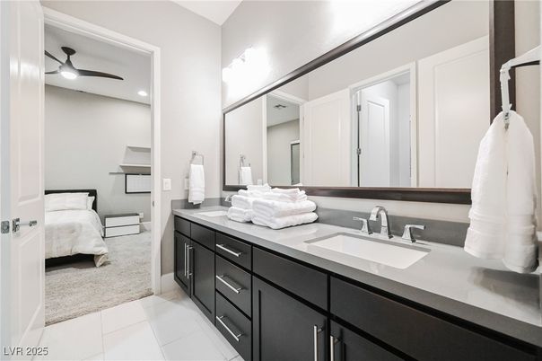 Bathroom, Bedroom, Dual Sink Vanities, Interior, Recessed Lighting