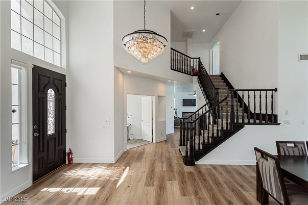 Chandelier, Interior, Recessed Lighting, Wood Texture Flooring