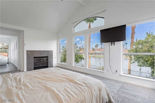 Bedroom, Fireplace, Interior, Water